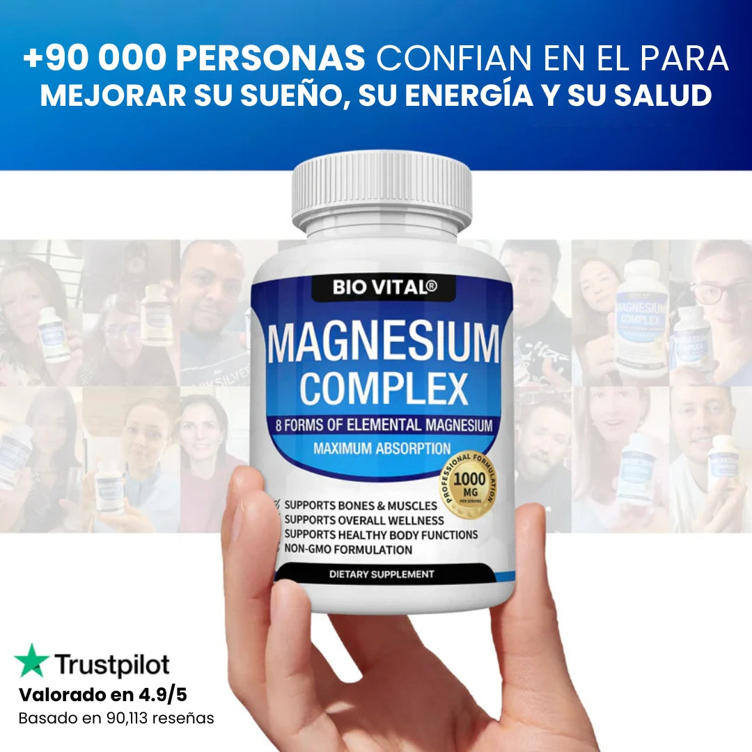 Magnesium Complex® De Alta Pureza Anti-Edad