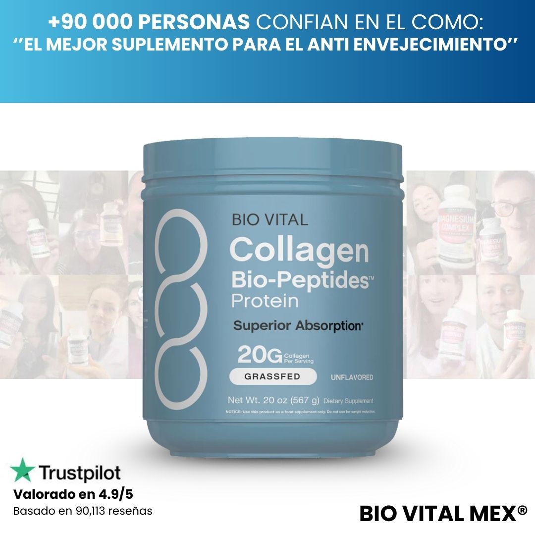 Bio Vital® Colágeno y Proteína de Alta Pureza Anti Edad