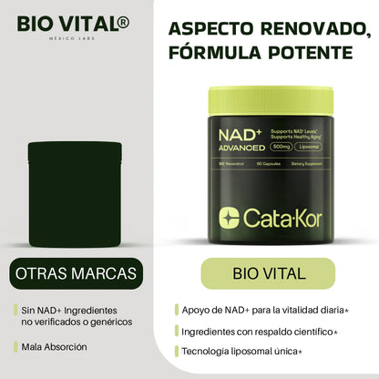 NAD+ Advanced de Alta Pureza Anti-Envejecimiento
